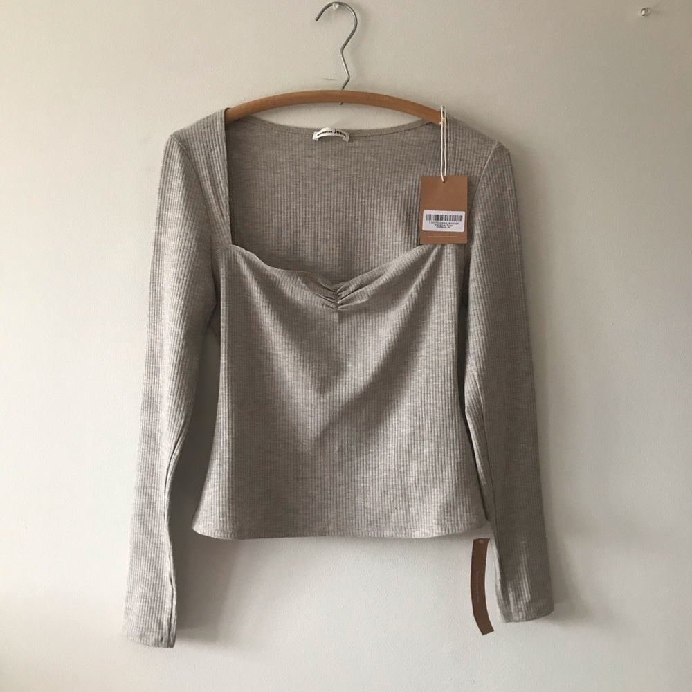 Reformation Keisha Top in Marble